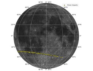 Einschlagsort auf dem Mond