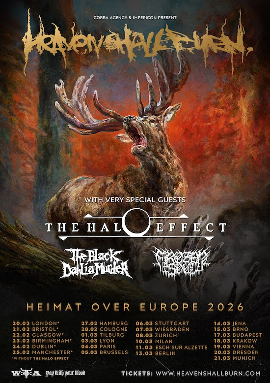 © Heaven Shall Burn Heimat Over Europe Tour 2026