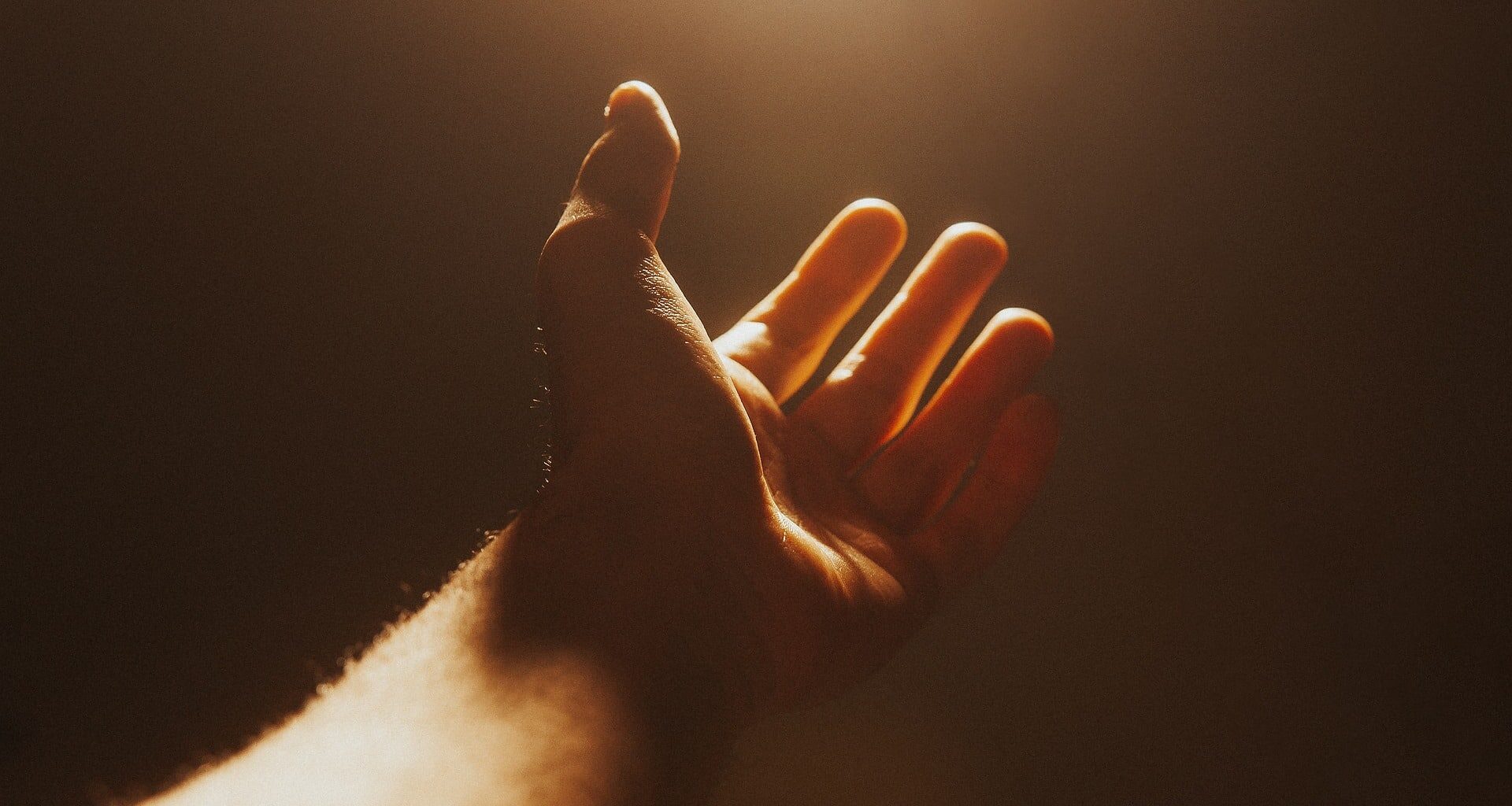Eine ausgestreckte Hand