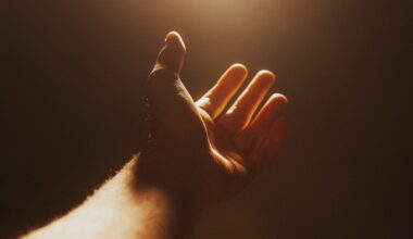 Eine ausgestreckte Hand