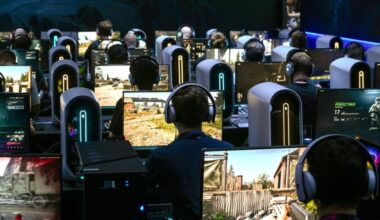 Gamer auf der Gamescom