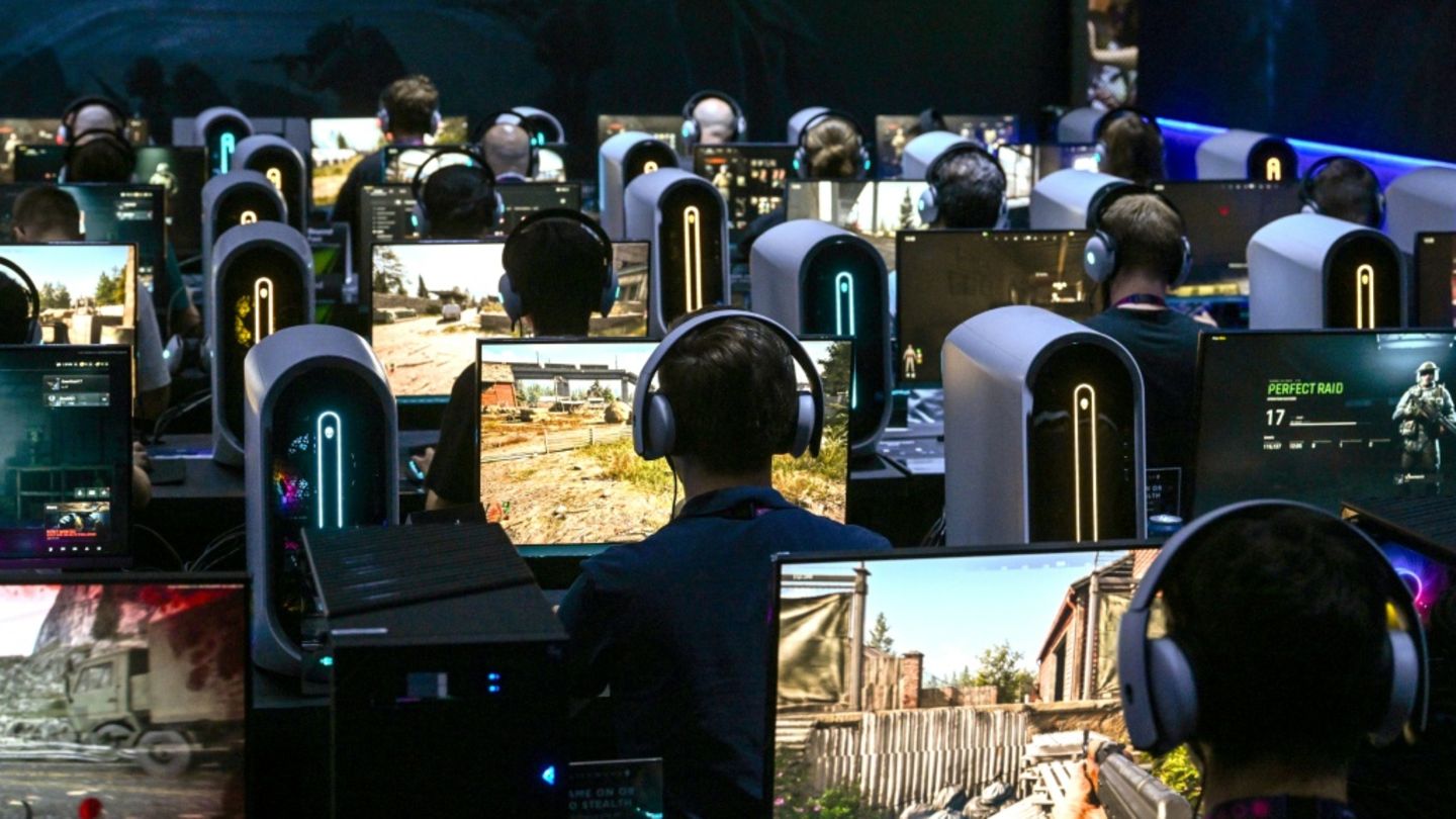 Gamer auf der Gamescom