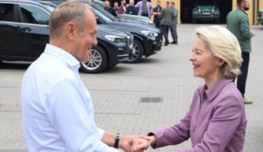 "Wir nehmen unsere Verantwortung ernst": Von der Leyen klärt Sicherheitsfragen mit Tusk