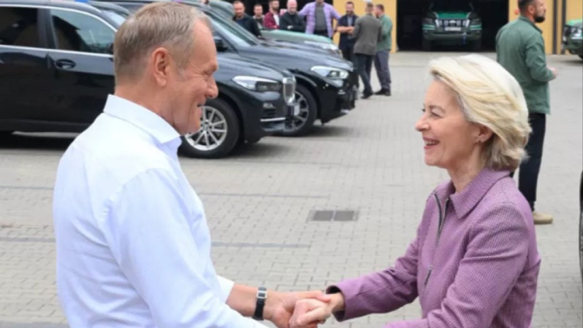 "Wir nehmen unsere Verantwortung ernst": Von der Leyen klärt Sicherheitsfragen mit Tusk