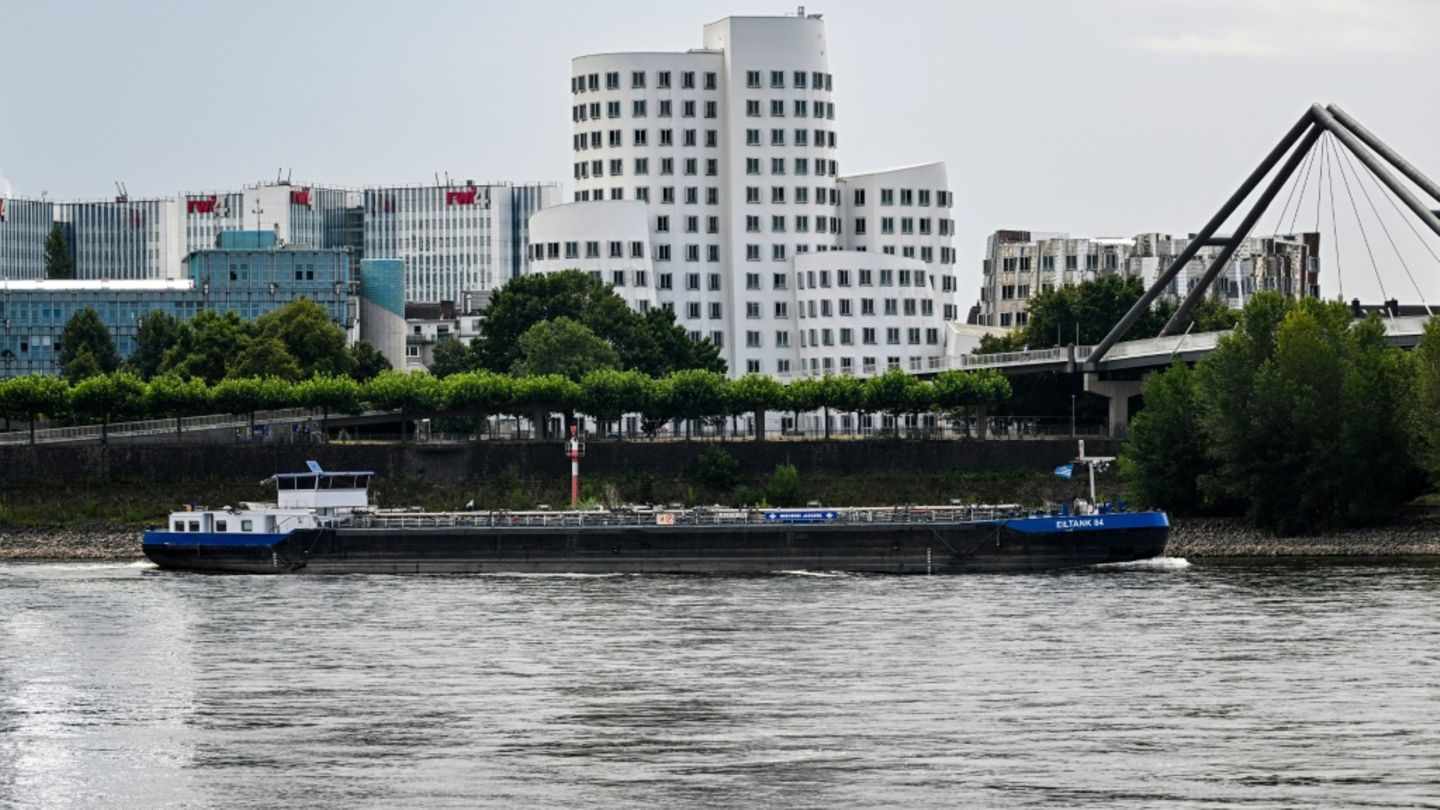 Der Rhein in Düsseldorf.