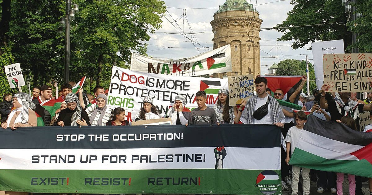 Mannheim: Pro-Palästina Demonstration in Mannheim - Polizeiberichte aus Rhein-Neckar-Odenwald