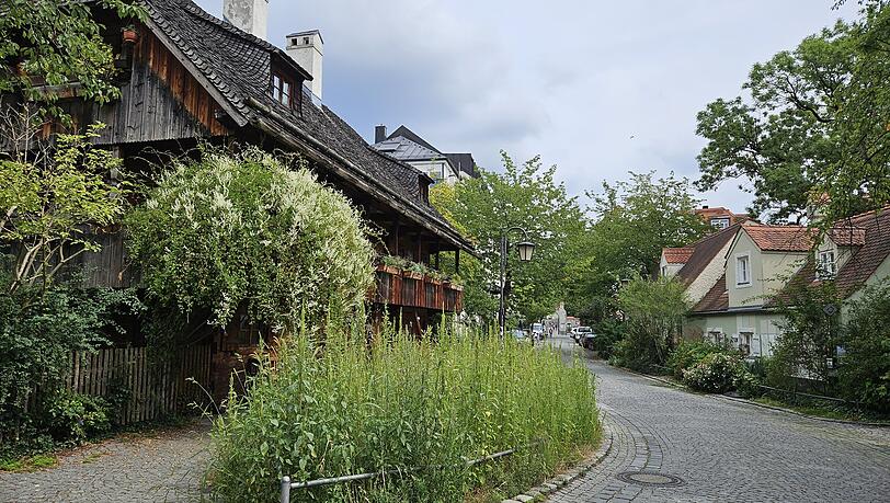 Wie ein Dorf mitten in der Stadt: Der Kriechbaumhof und die Herbergshäusl an der Preysingstraße.