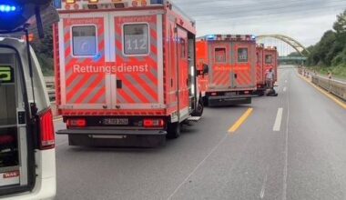 Massenkarambolage auf der A2 bei Gelsenkirchen-Buer