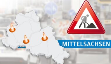 An diesen Straßen in der Region Flöha und Freiberg wird gebaut