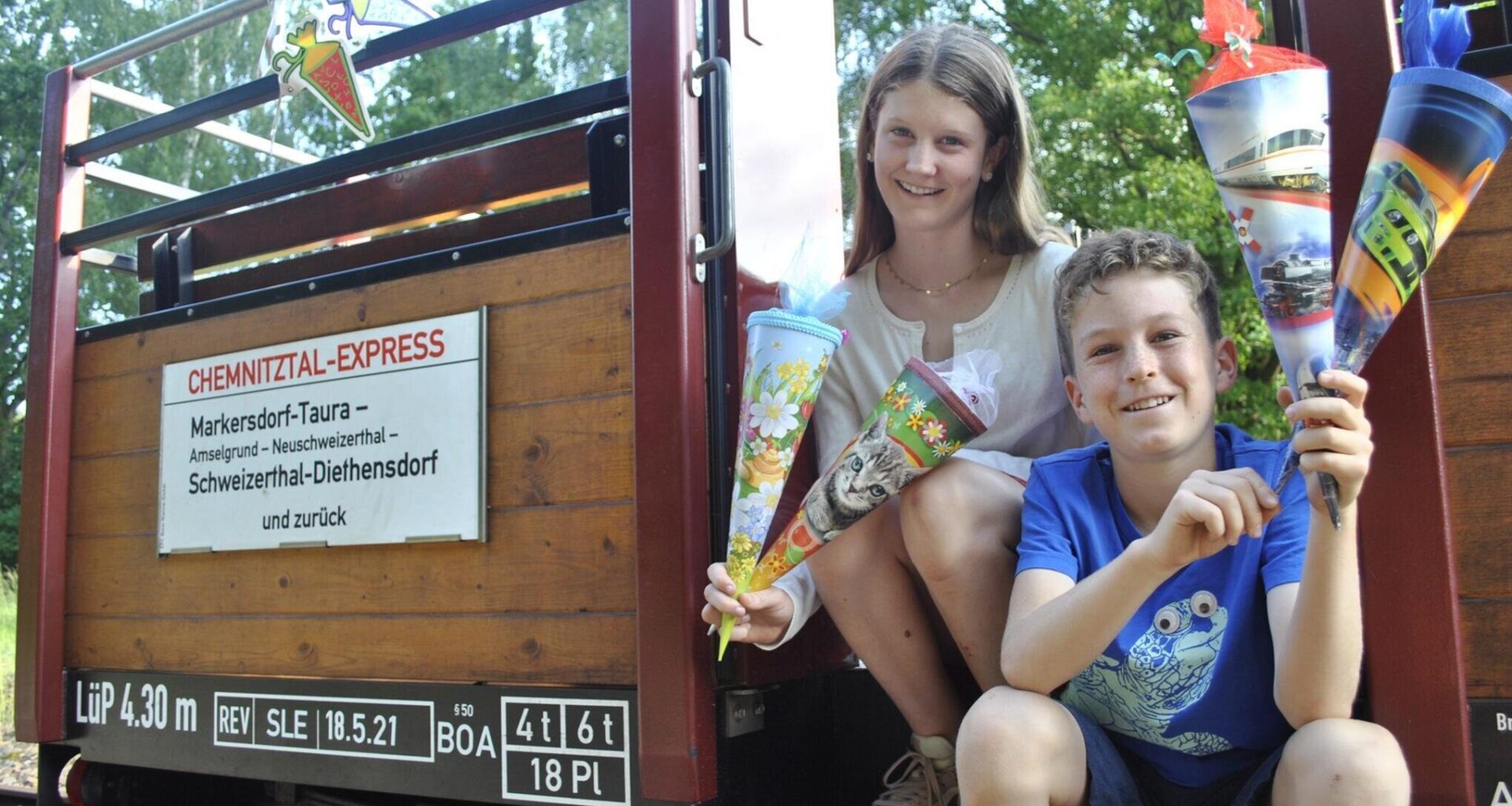 Zum Zuckertütenbaum mit der Museumsbahn