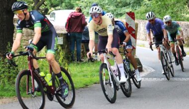 Chemnitzer Radsportler Lein fährt auf das Podium in Halsbrücke