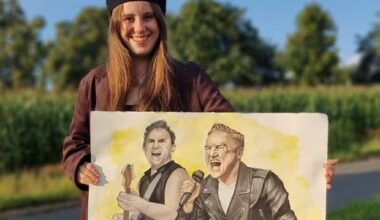 Hat das gemalte Bild einer 21-Jährigen den Superstar in Chemnitz erreicht?