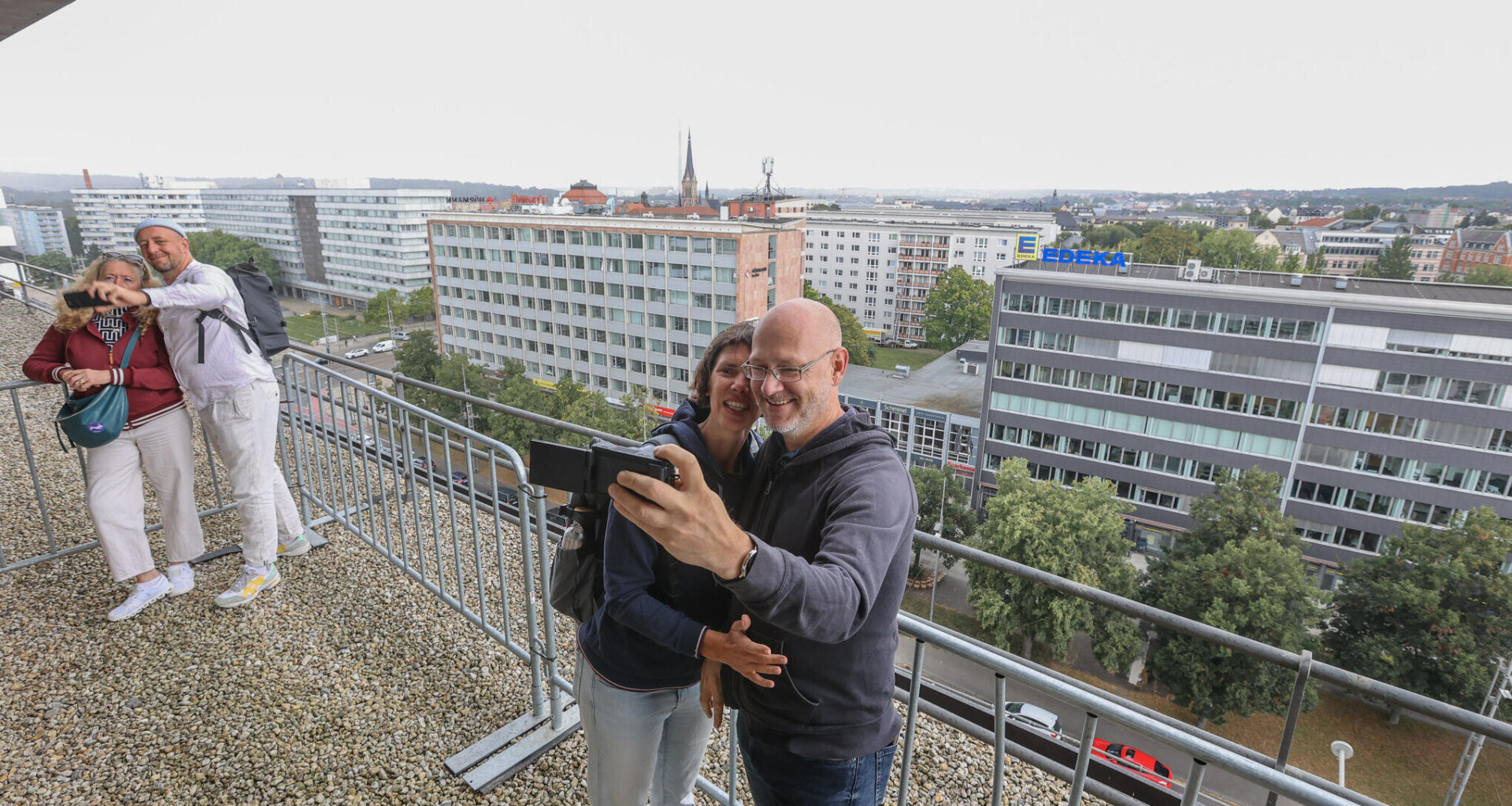 Chemnitz feiert erstes Dachfestival, doch auf die meisten Dächer darf man nicht