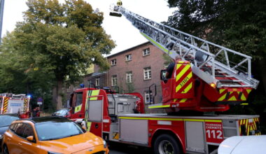 Feuerwehr an Chemnitzer Bahnstrecke im Einsatz