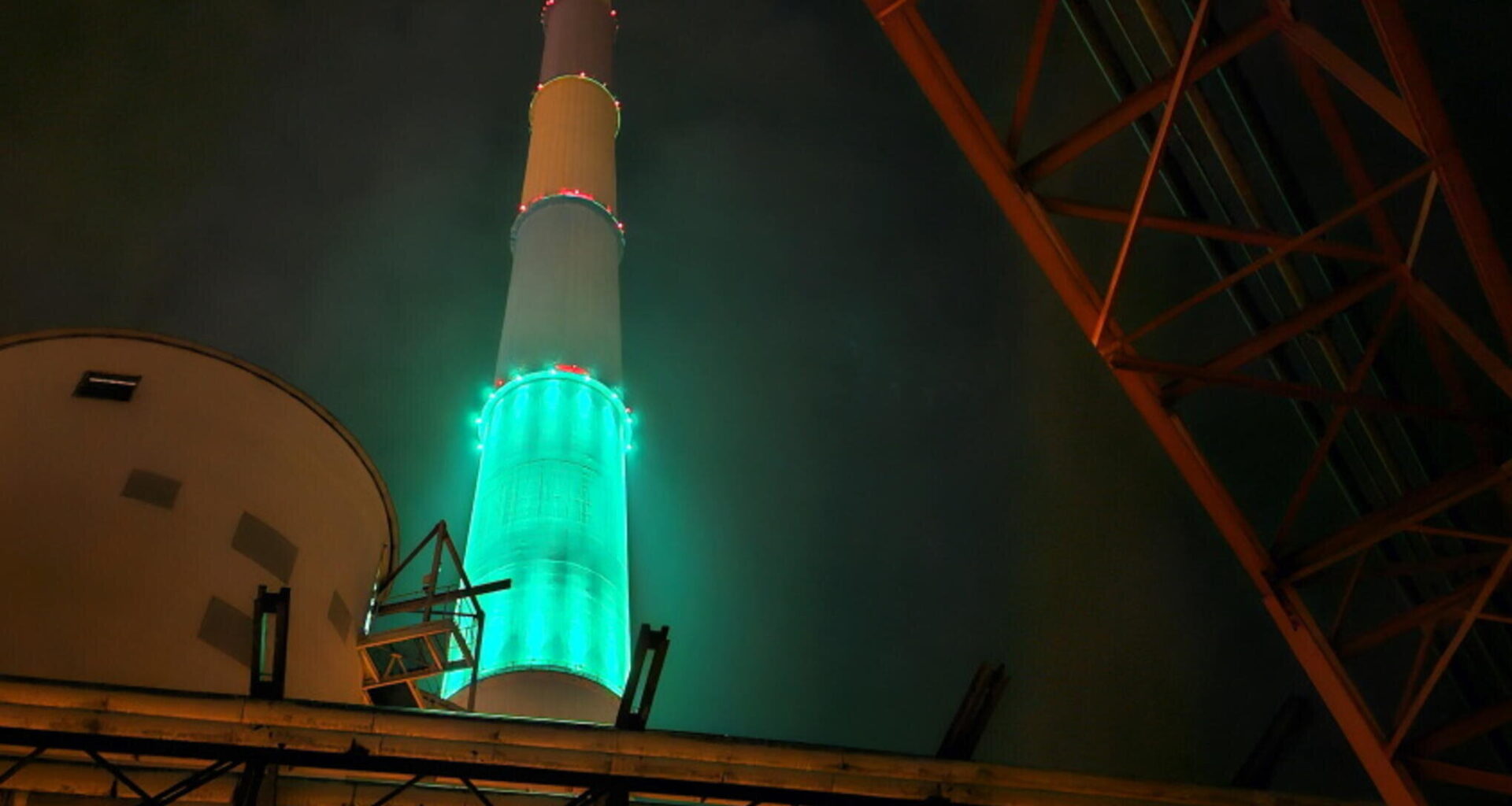 Lichtshow am Samstag an Chemnitzer Esse