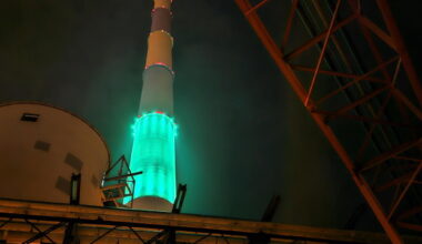 Lichtshow am Samstag an Chemnitzer Esse