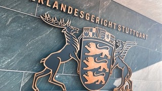 Eingangsbereich des OLG Stuttgart-Stammheim