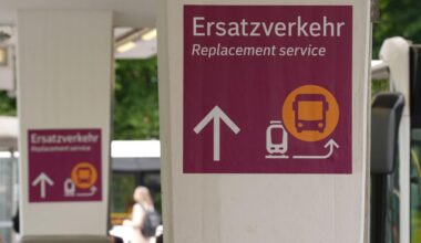 Ersatzverkehr mit Bussen ist bereits angelaufen