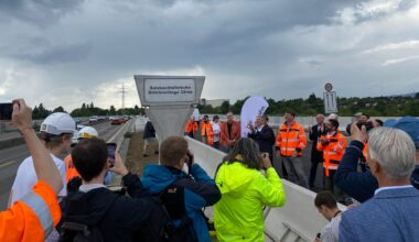 A66 bei Wiesbaden: Salzbachtalbrücke ist komplett frei