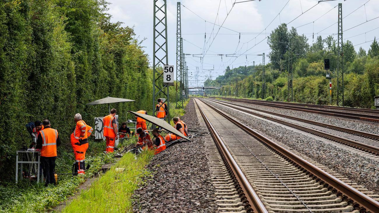 Deutsche Bahn: Bahn rechnet mit Reparatur von Brandschäden bis Mitternacht