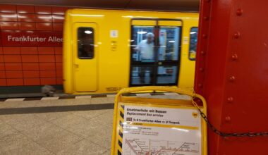 BVG – Lichtenberg: Über sechs Wochen Ersatzbus statt U5