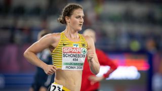 Deborah Schöneborn bei der Leichtathletik-EM in Rom (imago images/Beautiful Sports)