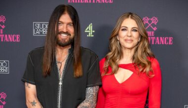 Elizabeth Hurley: Sie glänzt neben Billy Ray Cyrus in London