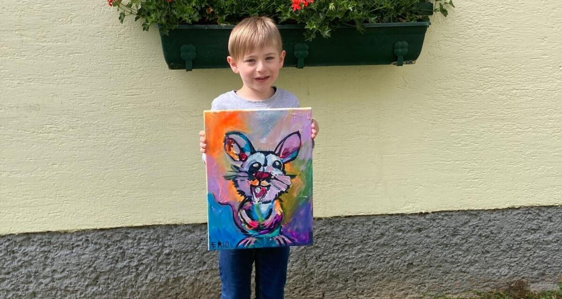 Zeichentalent - Sechsjähriger Künstler begeistert mit bunten Kunstwerken