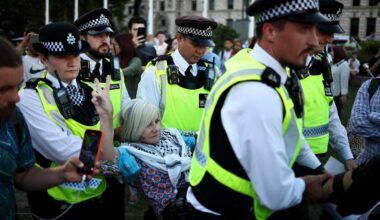 London: Hunderte Festnahmen bei Protest gegen Verbot von Palestine Action
