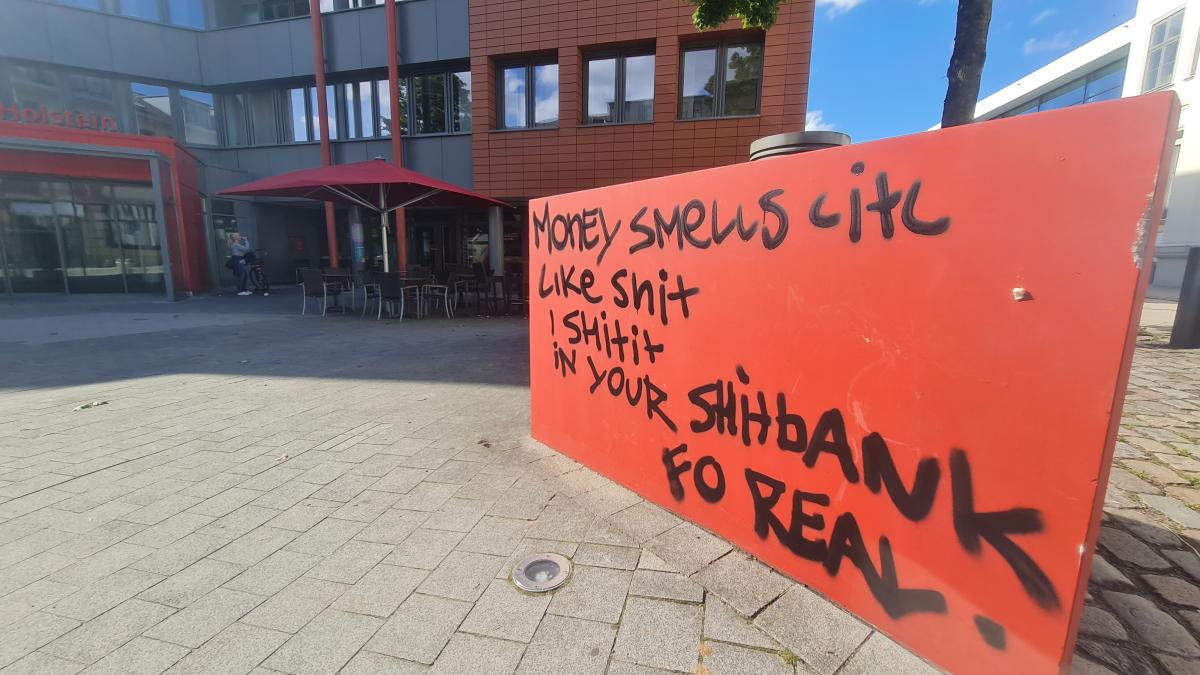 Wirre Graffiti und Schmierereien werden mehr