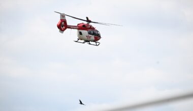 Mähdrescher-Unfall bei Winterlingen: Drei Hubschrauber im Einsatz