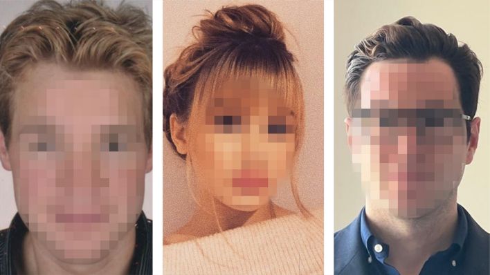 Vermisste Personen Christian von Fellenberg, Rebecca Reusch und Lars Mittank