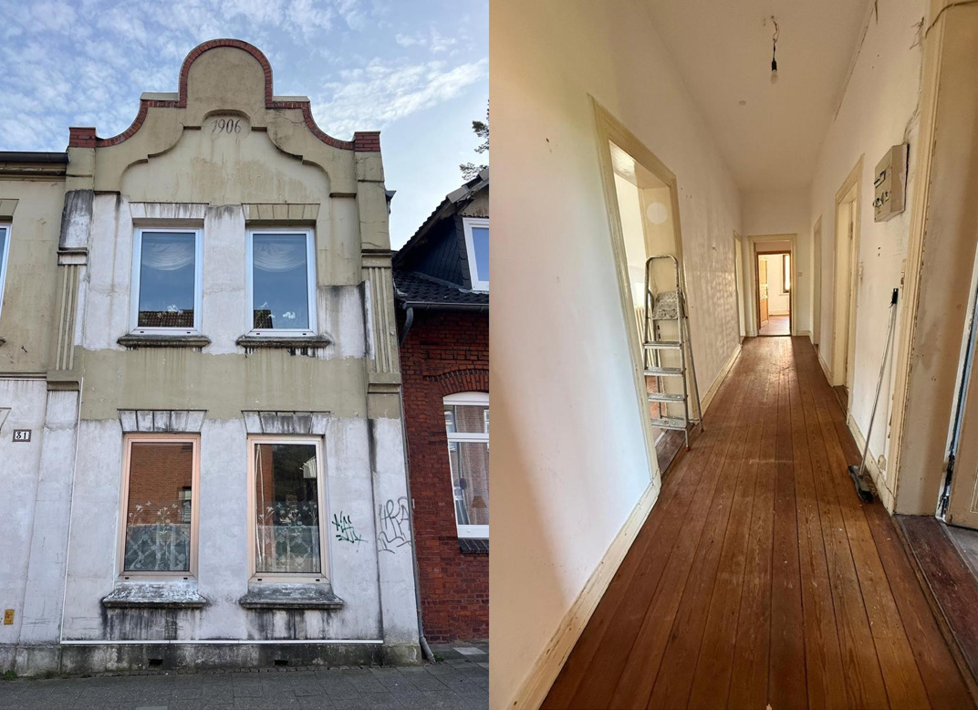 Je schlechter der Zustand, desto besser: Die Kieler Immobilienprofis Marc und Bennet von Nordlicht Projekt kaufen problembehaftete Immobilien direkt vom Eigentümer.