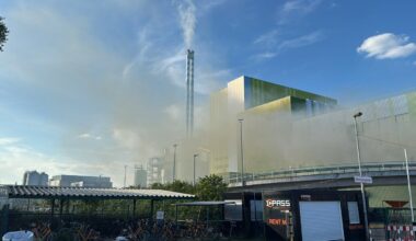 Brand im Müllheizkraftwerk in Mainz
