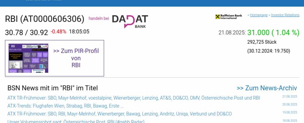 Wie SBO, AT&S, Mayr-Melnhof, RBI, Bawag und CPI Europe AG für Gesprächsstoff im ATX sorgten