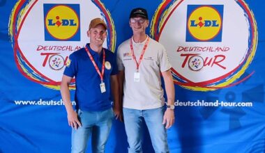 Deutschland-Tour 2025 – Vereinschef fährt mit Begleit-Motorrad mit