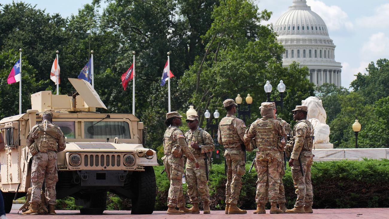 US-Hauptstadt: Truppen der Nationalgarde in Washington, D.C. werden bewaffnet