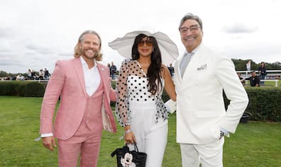 Einer hat seine Traumfrau schon gefunden, einer sucht noch: Mousse T. (rechts) ist mit Khadra Sufi happy, „Bachelor“ Paul Janke sucht die Dame fürs Leben noch.