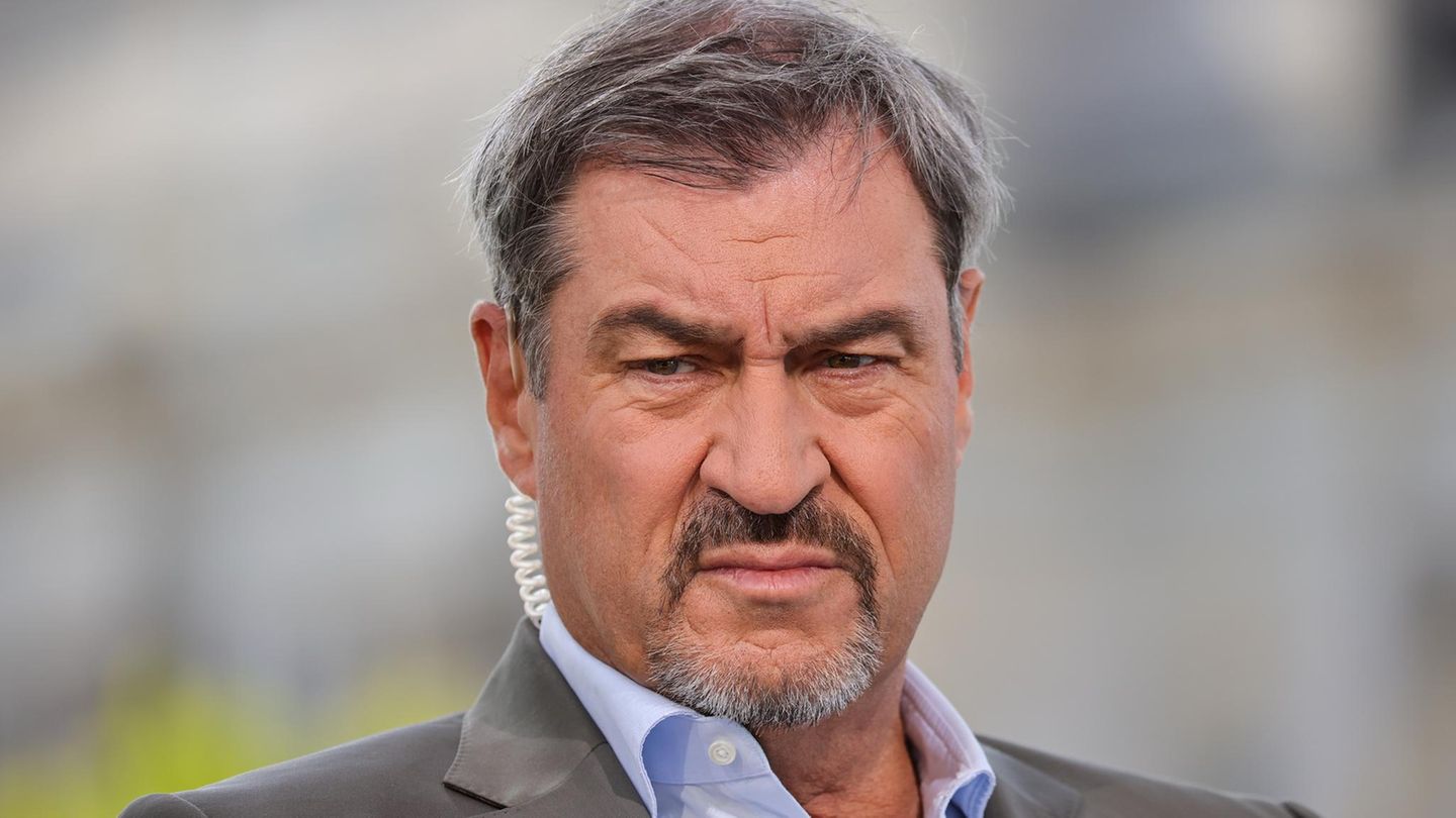 Markus Söder, hier beim ARD-Sommerinterview, konnte Habecks Kritik offensichtlich nicht auf sich sitzen lassen