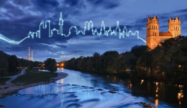 München: Lichtspektakel über der Isar