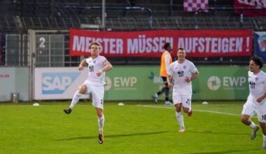 Tino Schmidt (l.) jubelt über sein Tor für den SV Babelsberg 03. (Foto: Tino Schmidt)