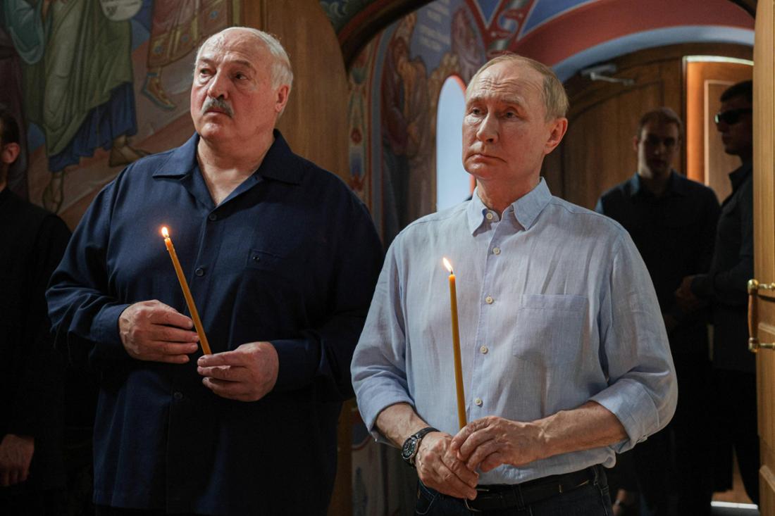 Alexander Lukaschenko und Wladimir Putin