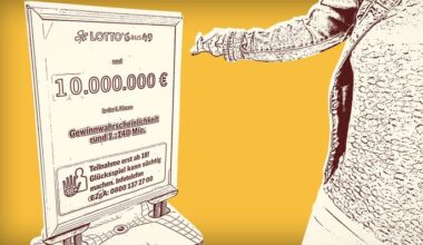 Grafik:Eine Person zeigt auf eine Lottoreklame.(Quelle:rbb)