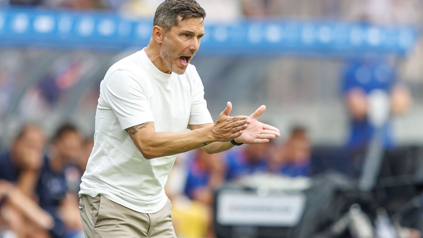 Fordert eine andere Leistung: Hertha-Coach Stefan Leitl. Foto: Andreas Gora/dpa