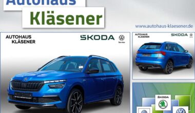 Skoda Kamiq SUV/Geländewagen/Pickup in Blau gebraucht in Gelsenkirchen für € 17.670