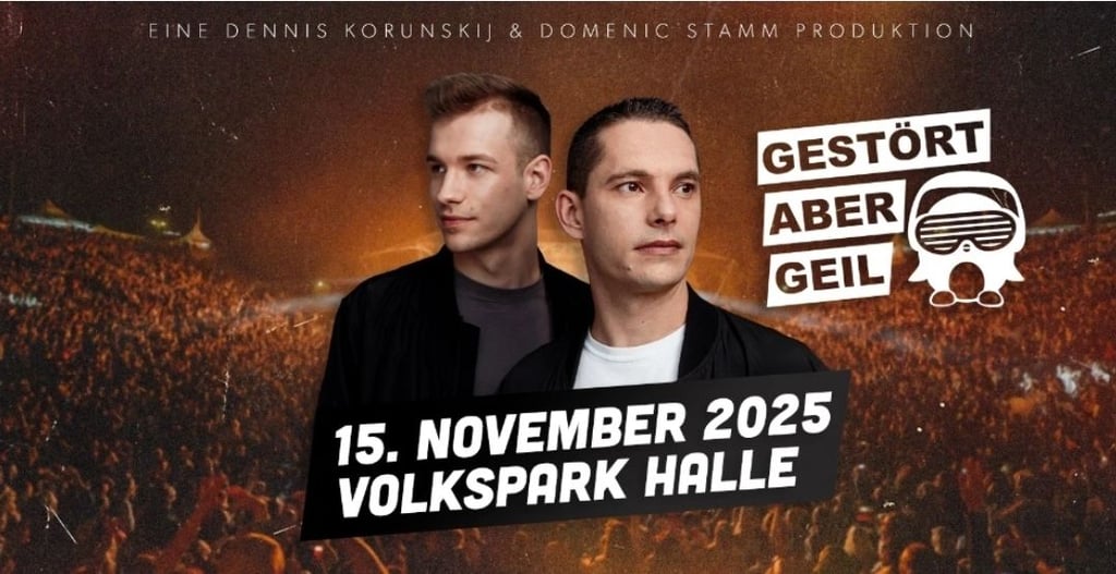Gestört aber Geil kommt am 15. November in den Volkspark nach Halle.