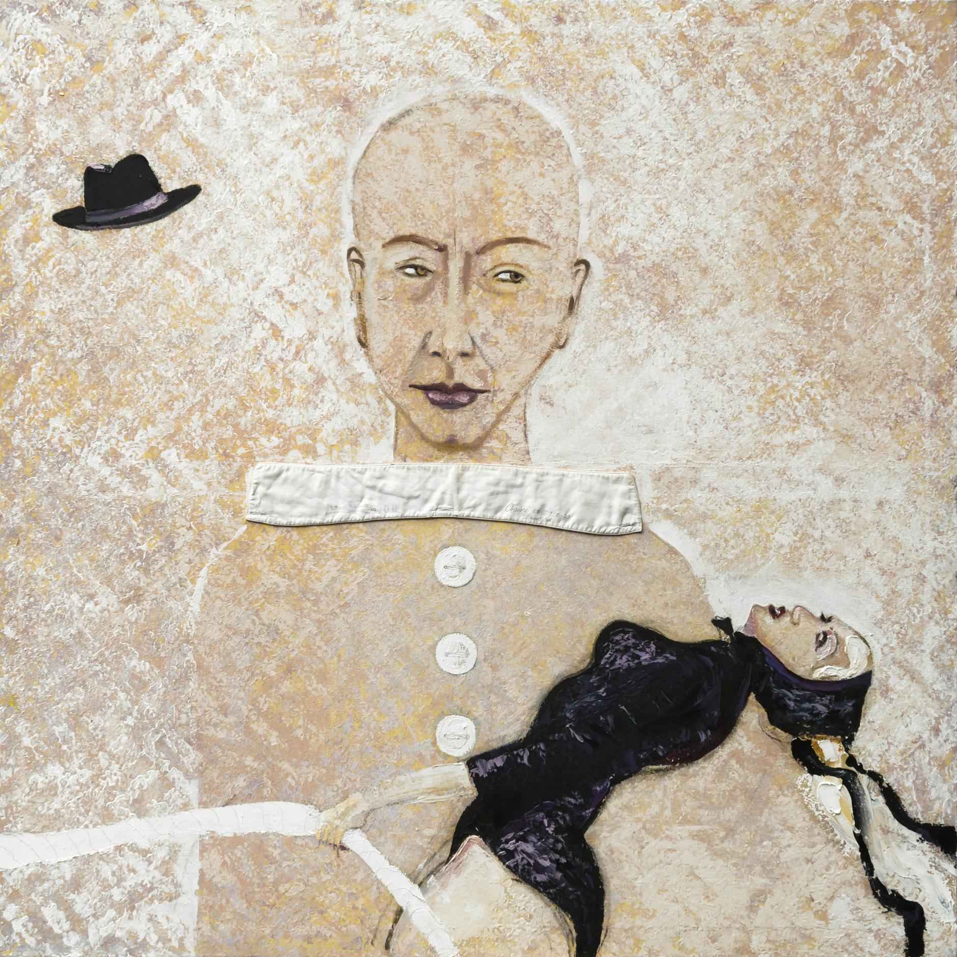 Christine Schlegel: „Der große Orsini“, Öl/Lw.