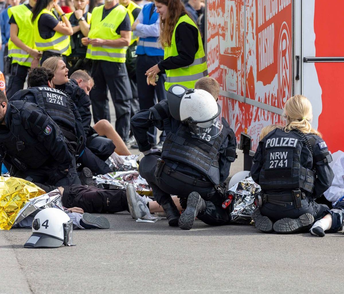 Anschlag aufs Stadion in Essen: Polizei trainiert Ernstfall