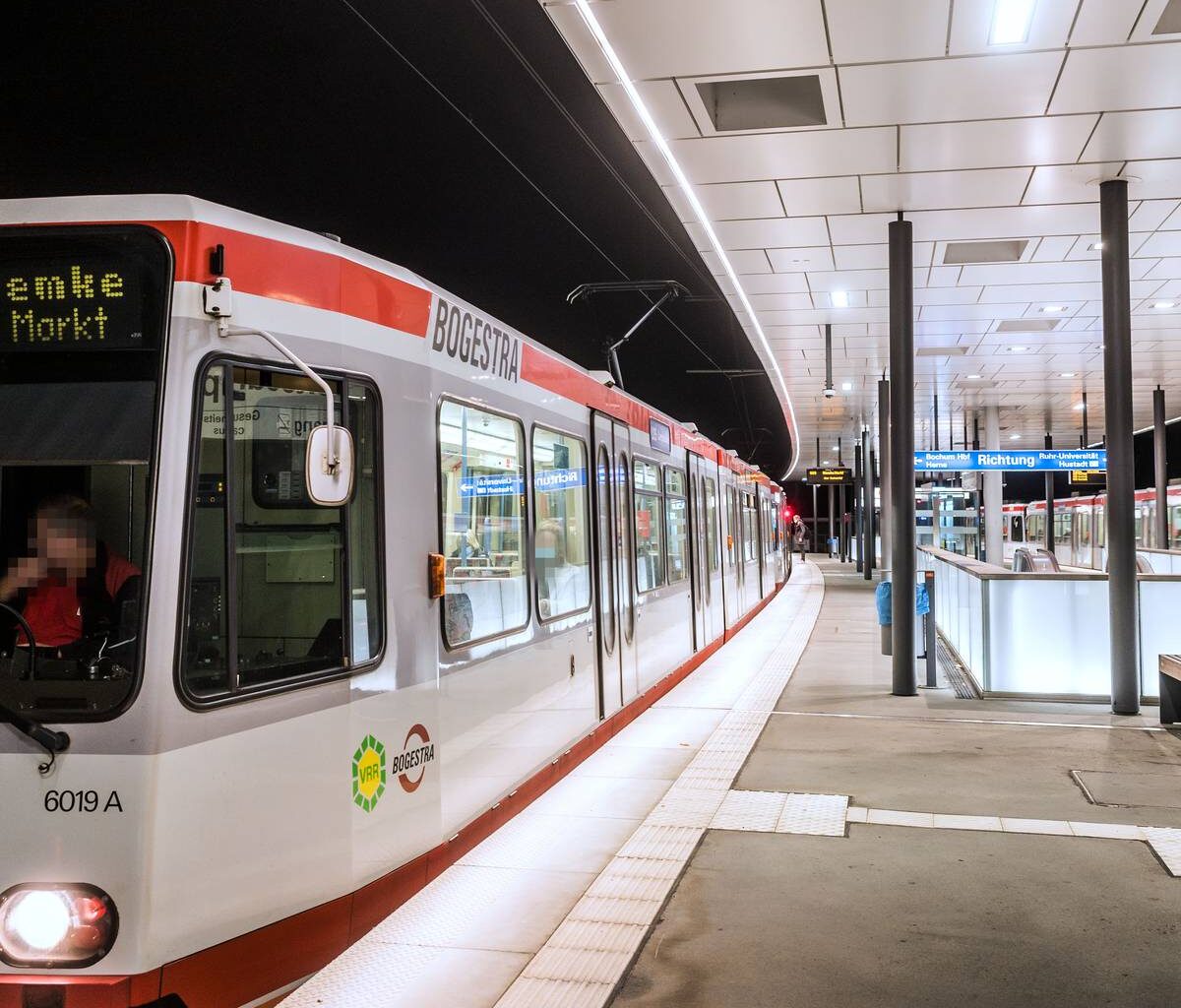 Ende der Gleisbauarbeiten der U35 in Bochum