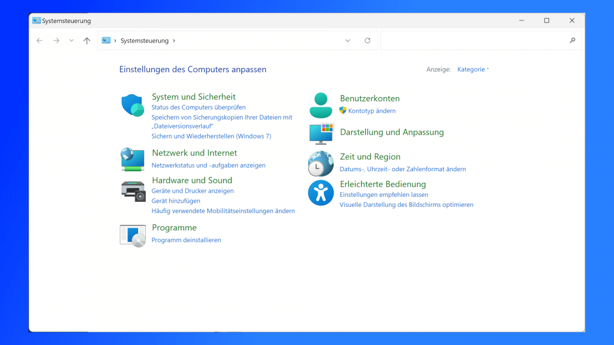 Windows: Microsoft verschiebt mehr Optionen von Systemsteuerung zu Einstellungen